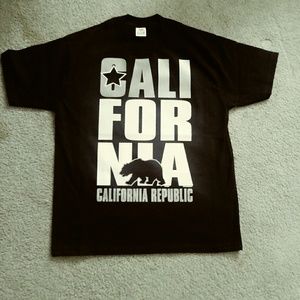 California Republic silver t shirt